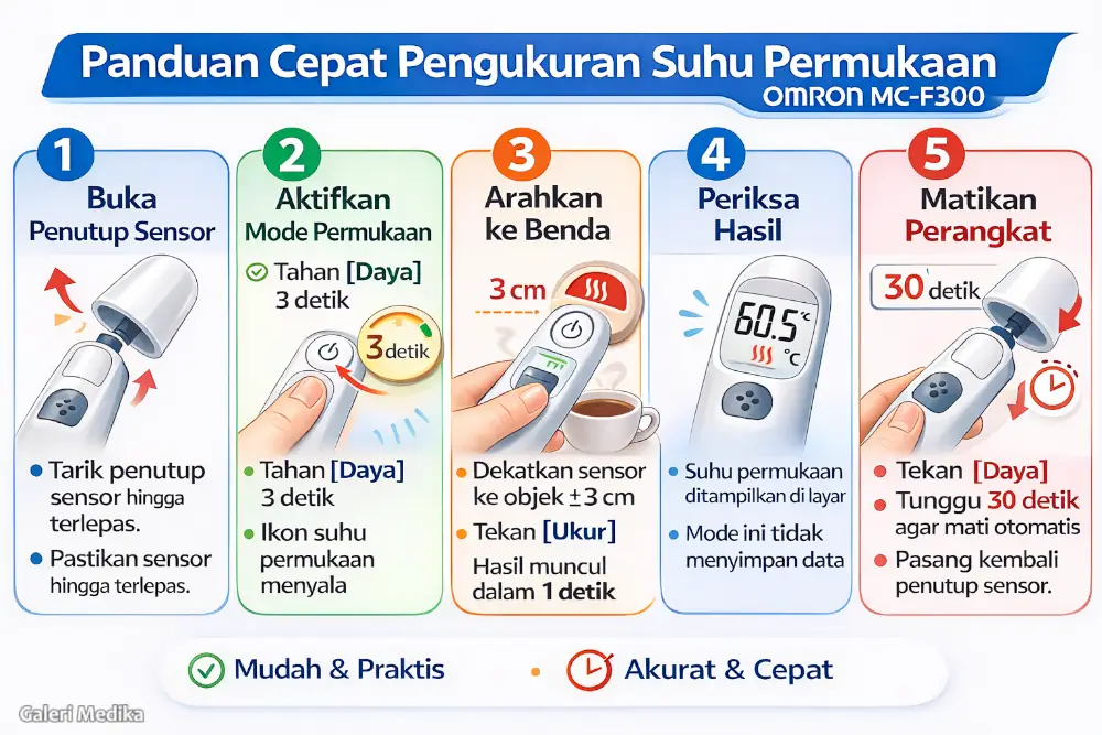 Cara Menggunakan Omron MC-F300 Termometer Non Kontak terbaru Agar Hasil Akurat
